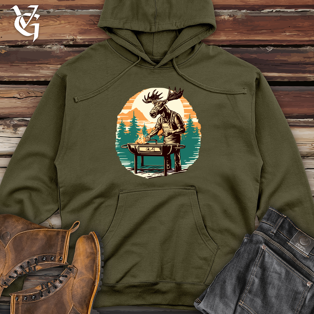 Grilling Bullwinkle Midweight Hooded Sweatshirt