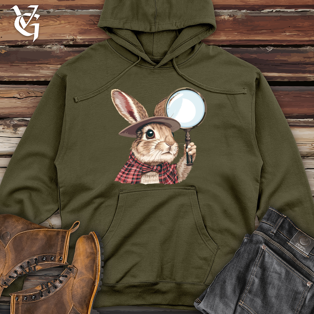 Bunny Detective Quest Midweight Hooded Sweatshirt