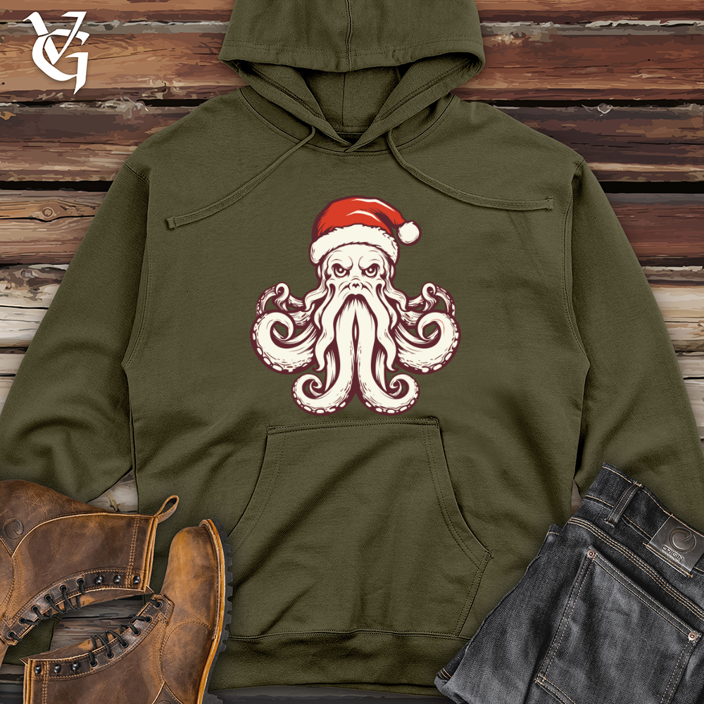 Retro Santa Pus Midweight Hooded Sweatshirt