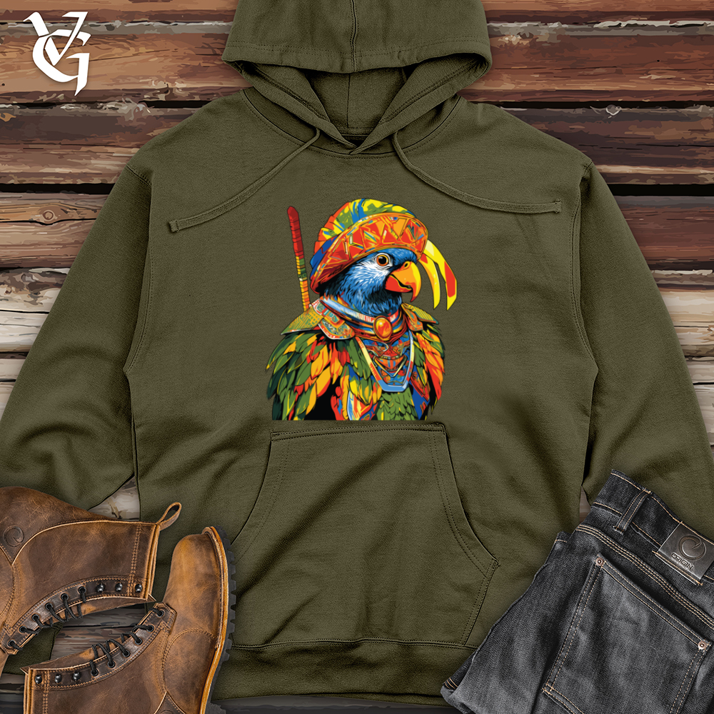 Parrot Warrior Splendor Midweight Hooded Sweatshirt