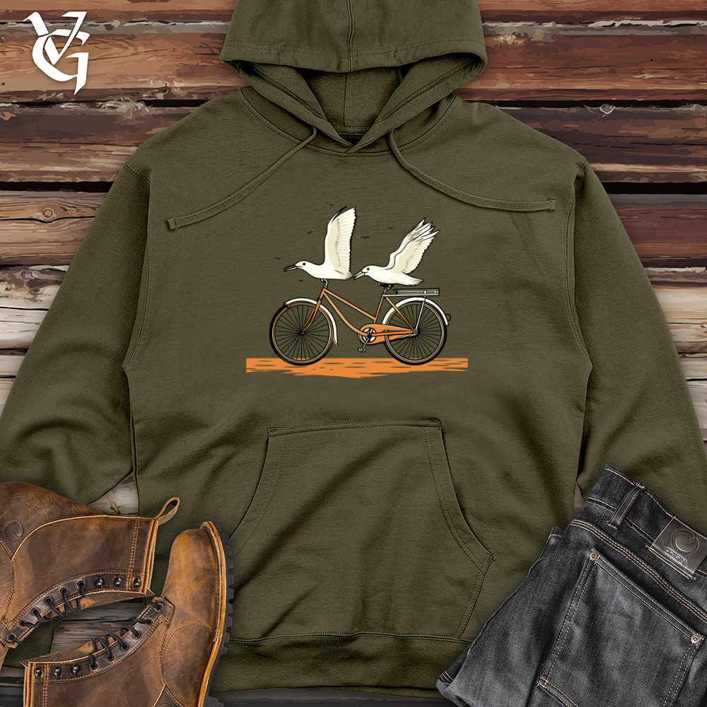 Vintage Tandem Seagulls Midweight Hooded Sweatshirt