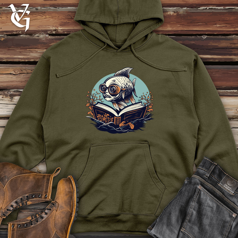 Deep Sea Bookworm Midweight Hooded Sweatshirt