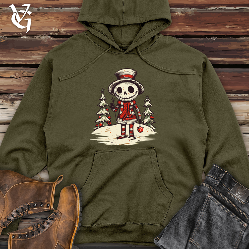 Surreal Candy Cane Frosty 01 Midweight Hooded