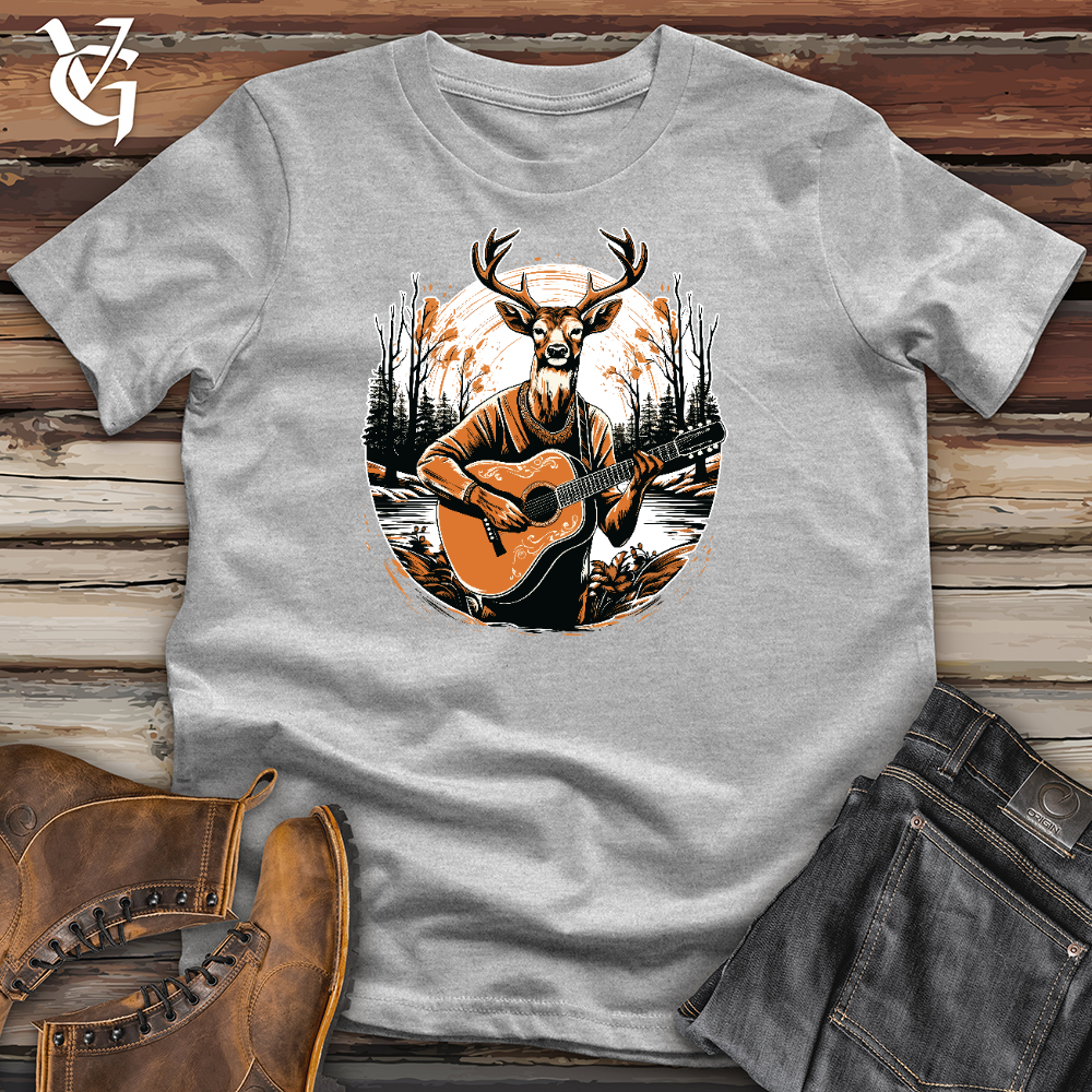 Deer With Guitar Cotton Tee