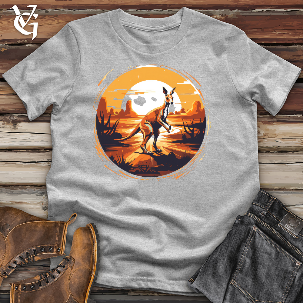 Kangaroo Sunset Cotton Tee