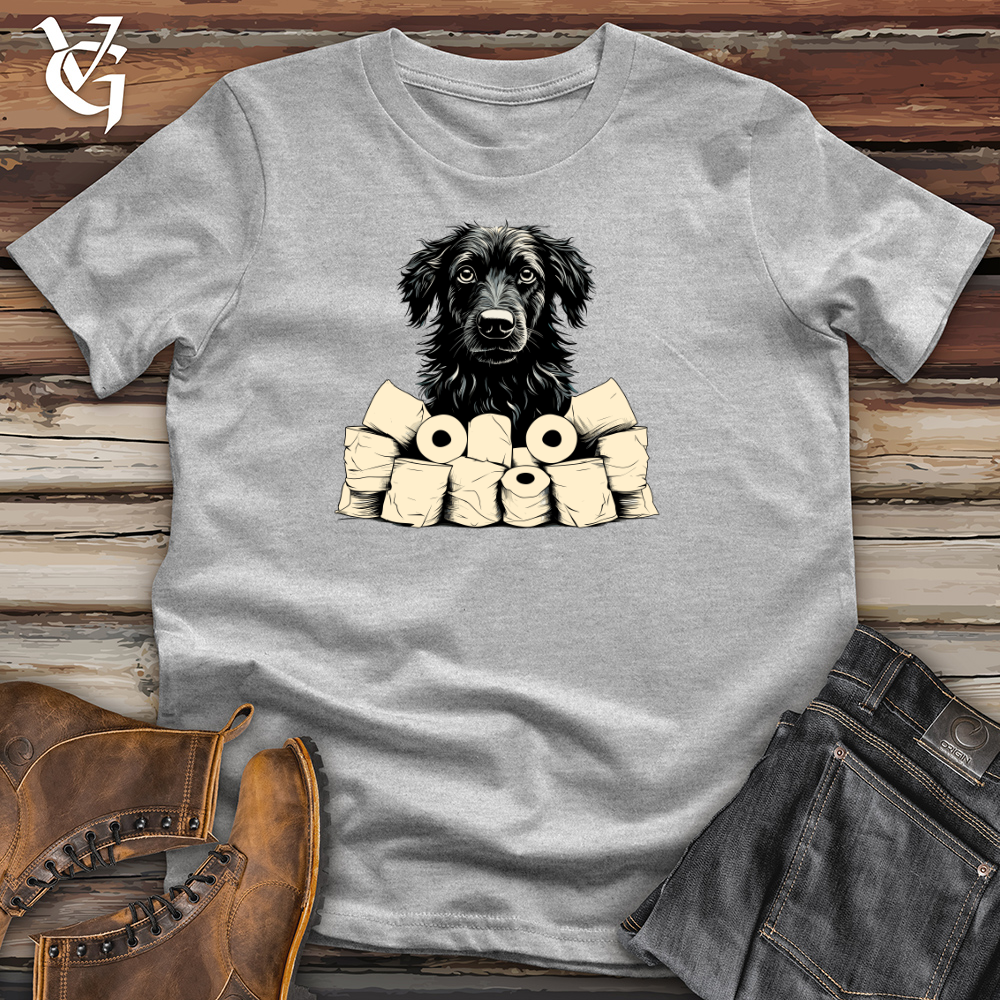 Paper Roll Patrol Black Shepherd Cotton Tee