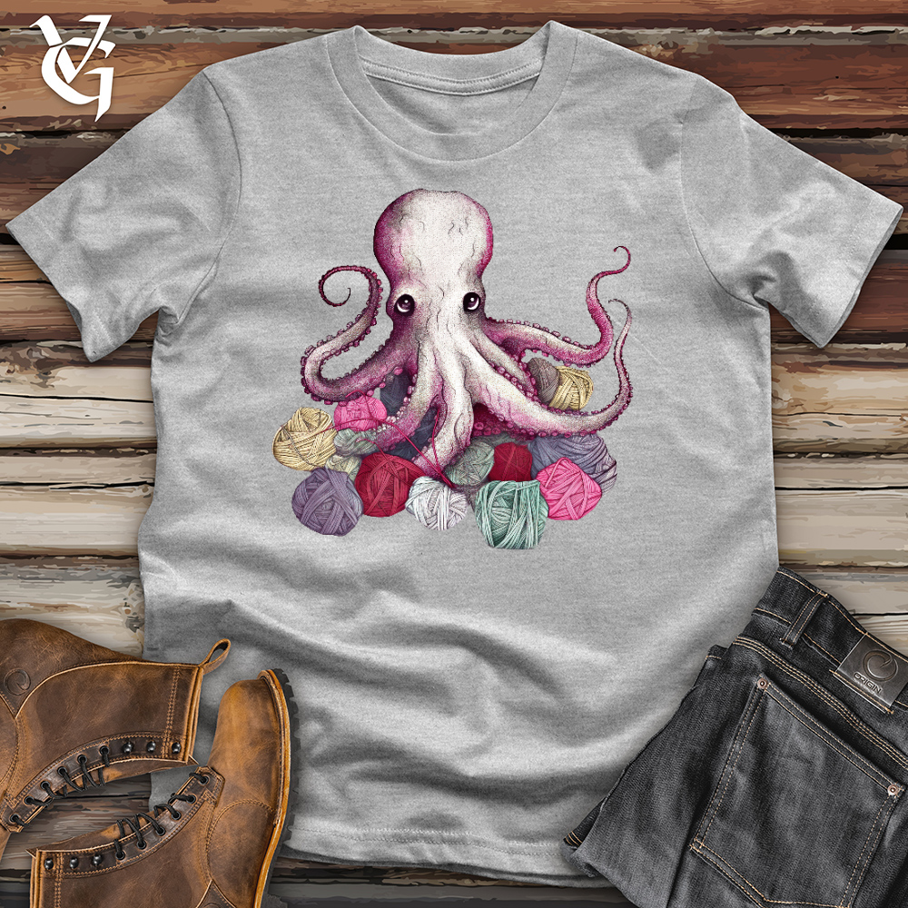 Knitting Octopus Cotton Tee