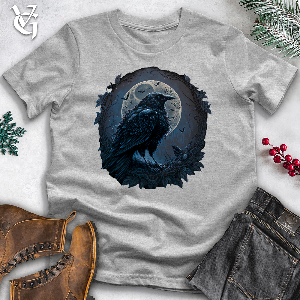 Blue Cosmic Raven Cotton Tee
