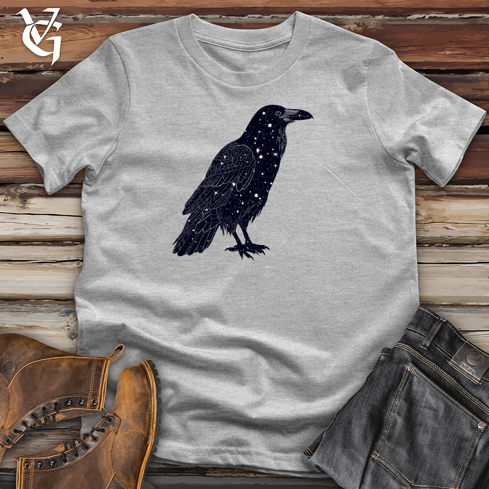 Celestial Raven Silhouette Cotton Tee