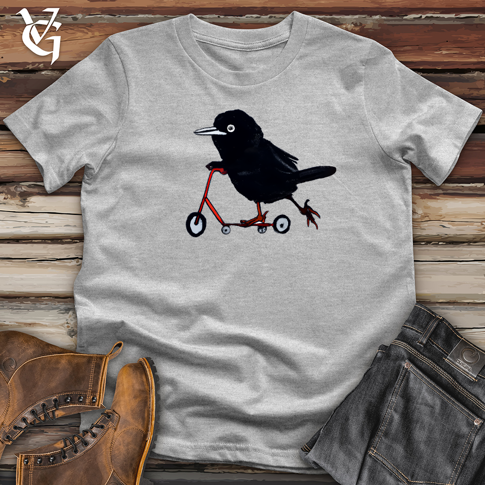 Crow Riding Scooter Cotton Tee