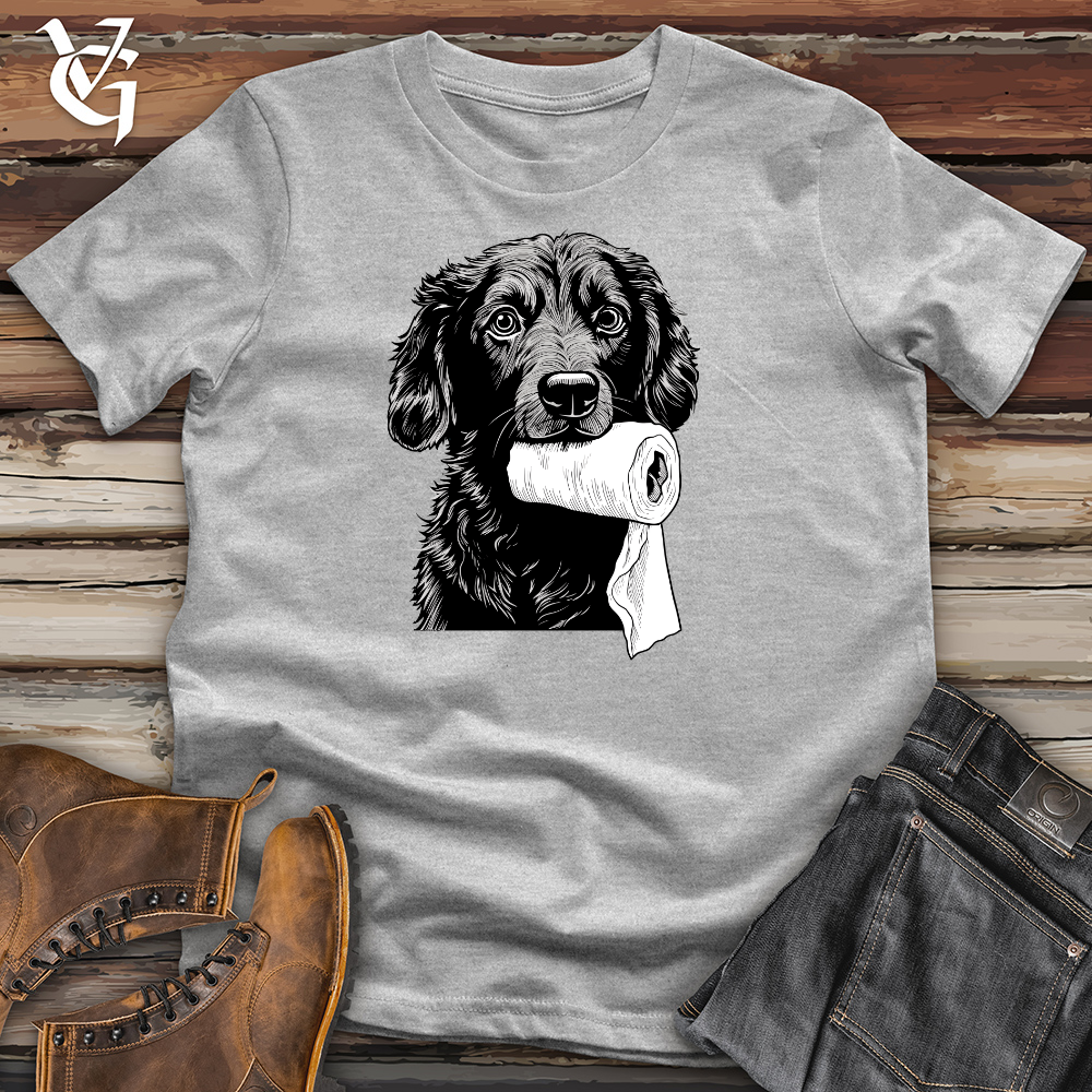 Toilet Paper Teeter Black Shepherd Cotton Tee