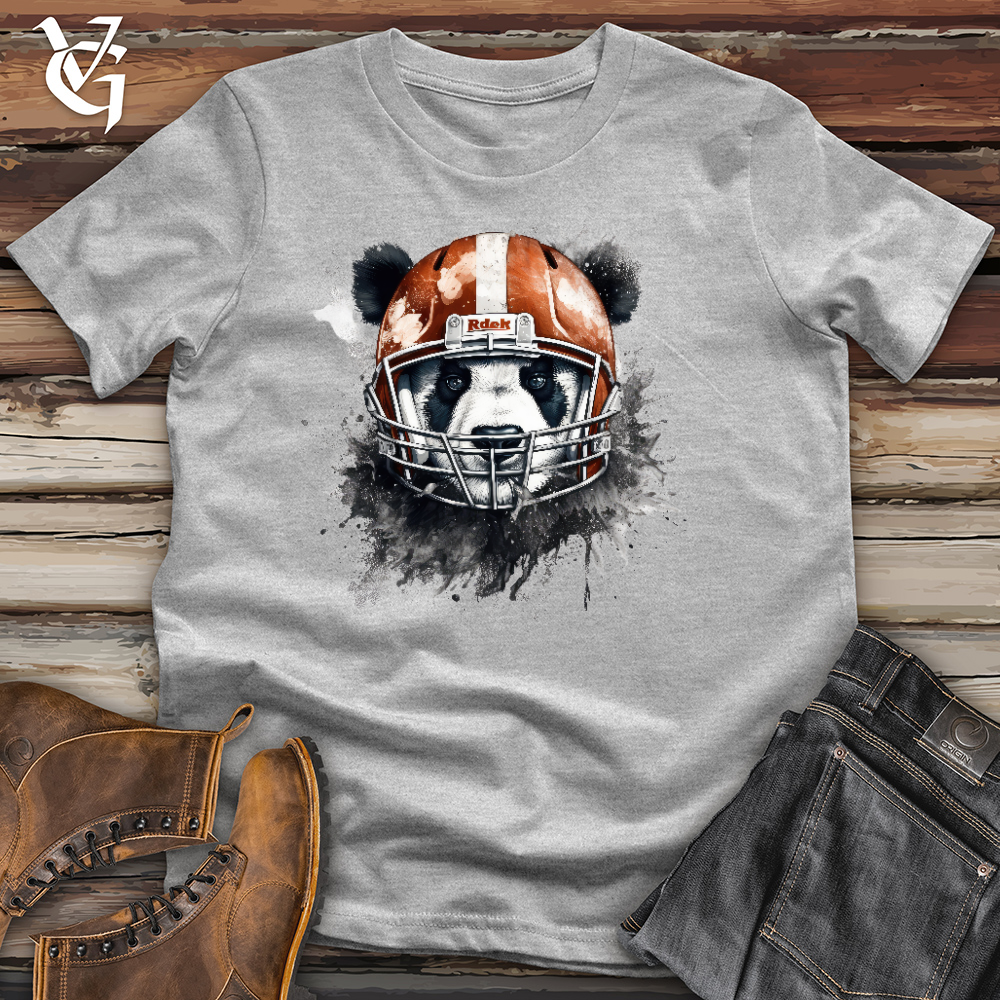 Panda Football Player Cotton Tee