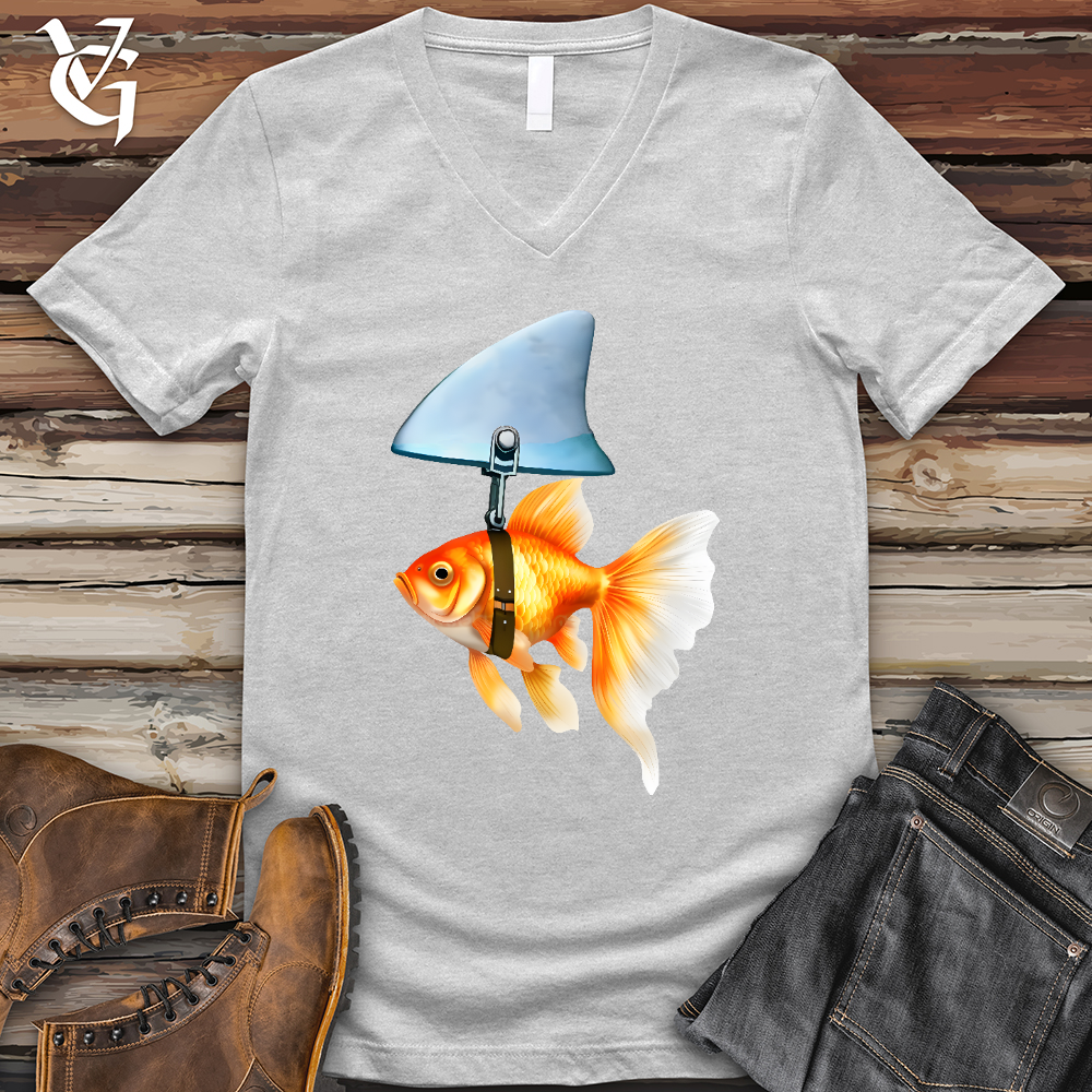 Goldfish Shark Fin V-Neck Tee