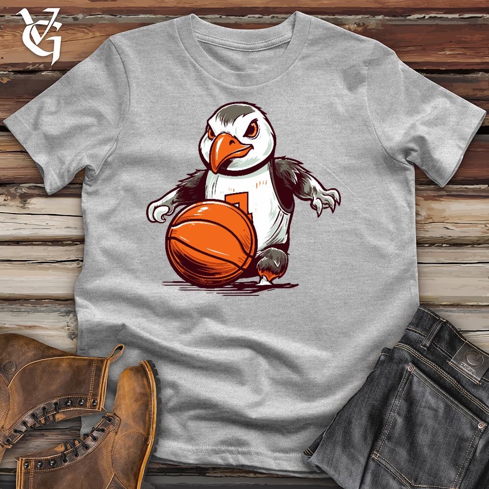 A Penguin Playing Basketball Cotton Tee