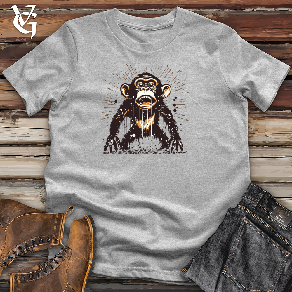 Retro Rainy Monkey Cotton Tee