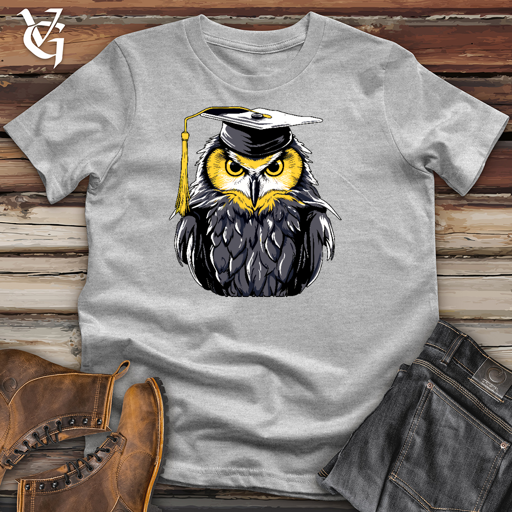 Valedictorian Owl Cotton Tee
