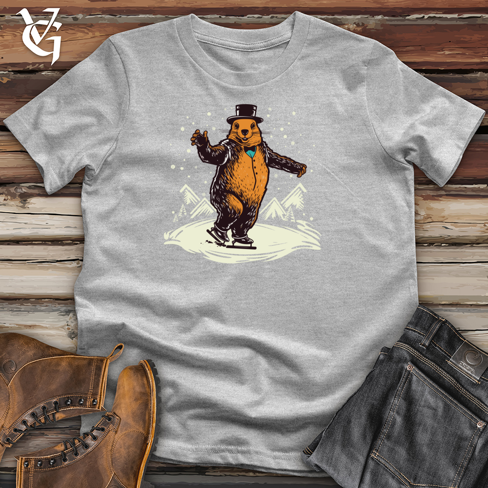 Beaver Ice Skating Cotton Tee