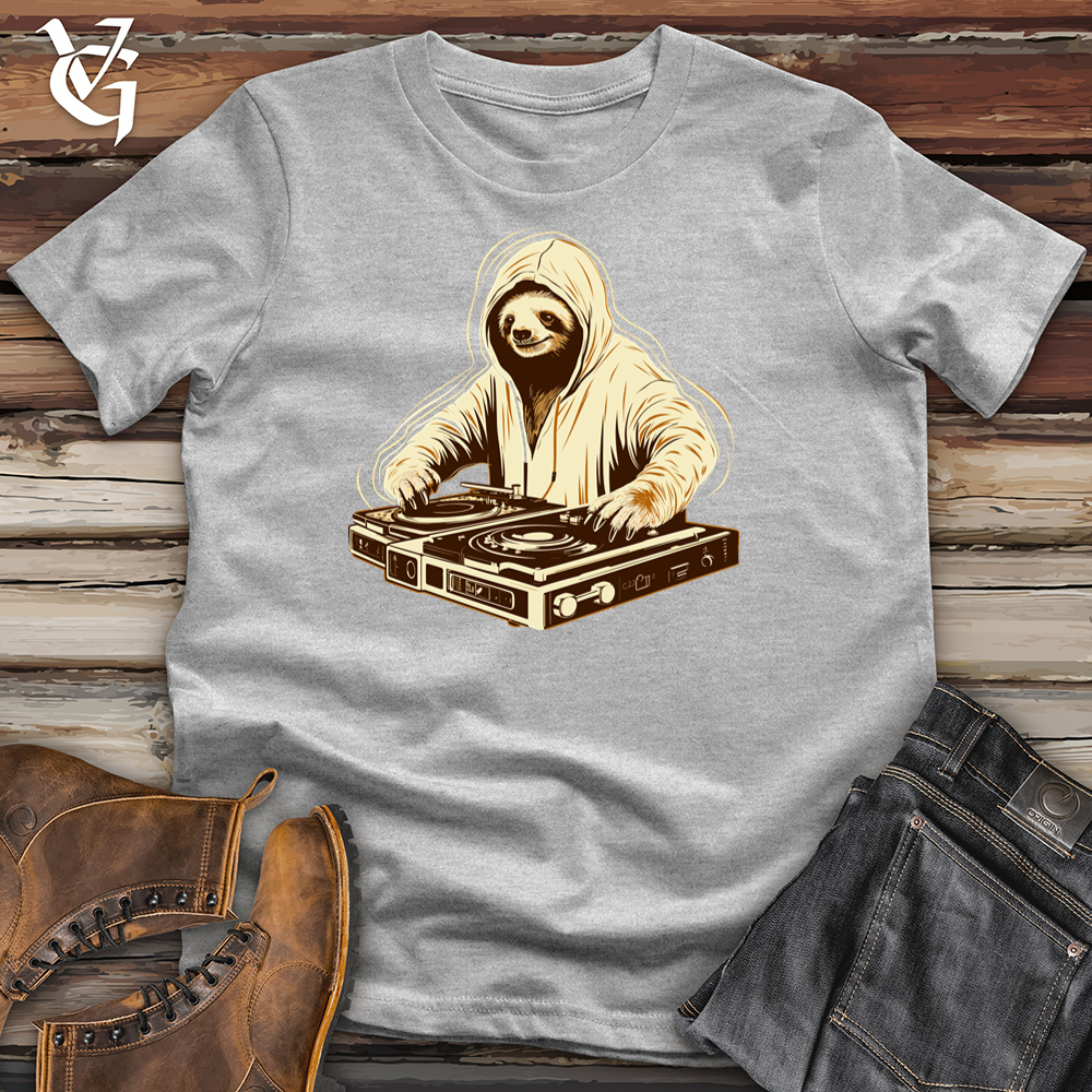 Retro Groove Sloth Cotton Tee