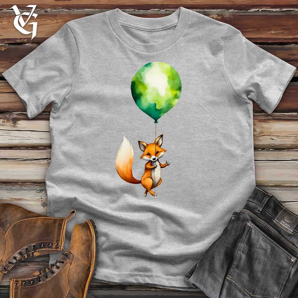 Fox Balloon Floating Cotton Tee