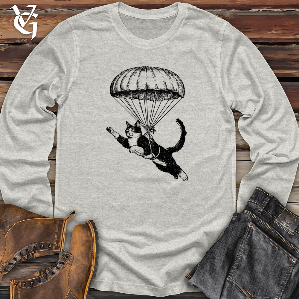 Cat Fly with Parachute Long Sleeve