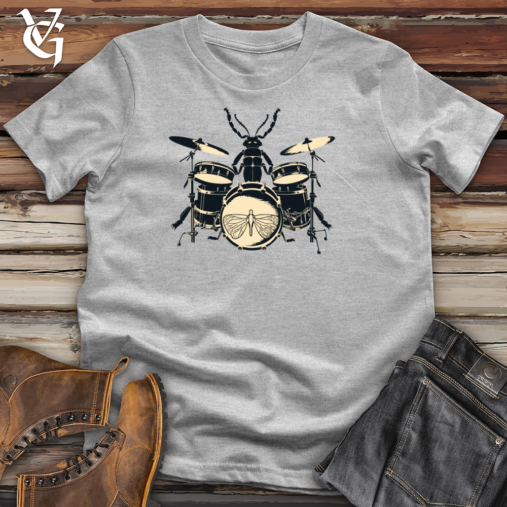 Vintage Drumming Beetle Cotton Tee