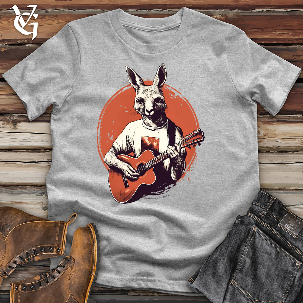 Kangaroo Guitarist Cotton Tee