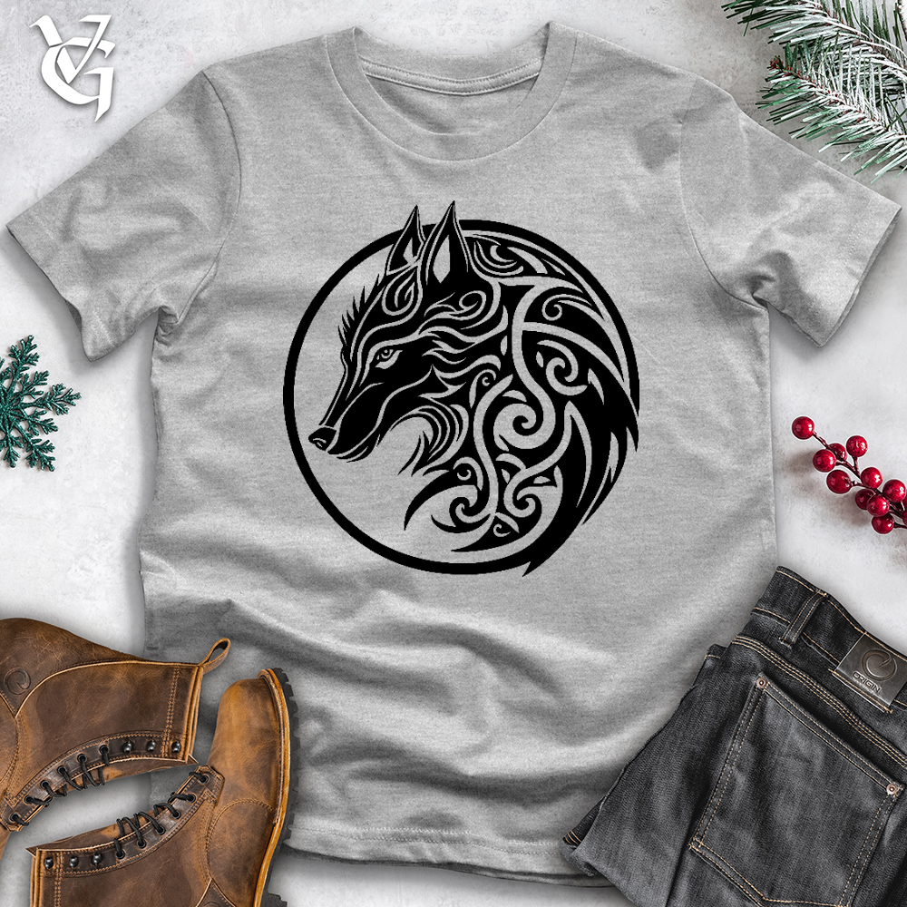 Celtic Wolf Art Cotton Tee
