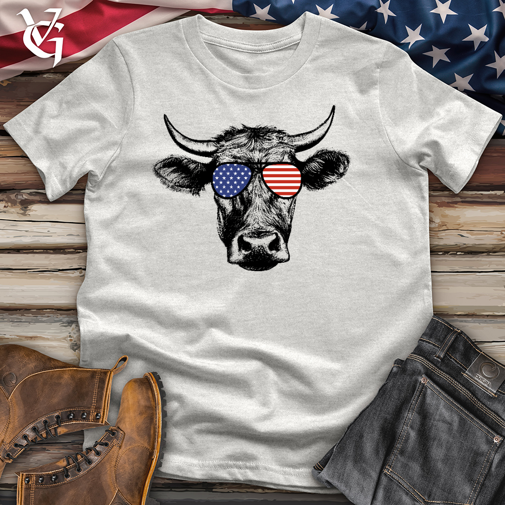 Patriotic Steer Cotton Tee