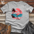 Flamingo Playing Volleyball Cotton Tee