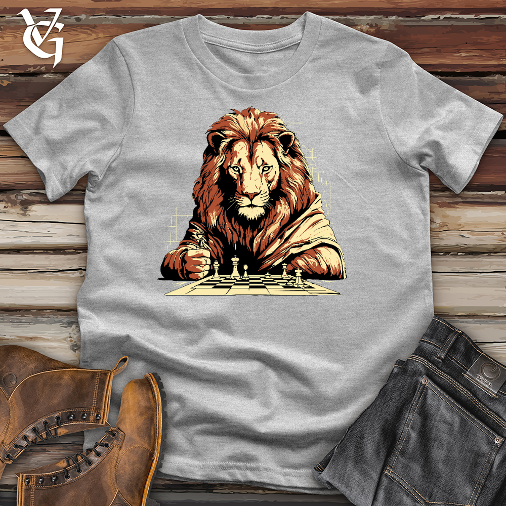 Lion Play Chess Cotton Tee