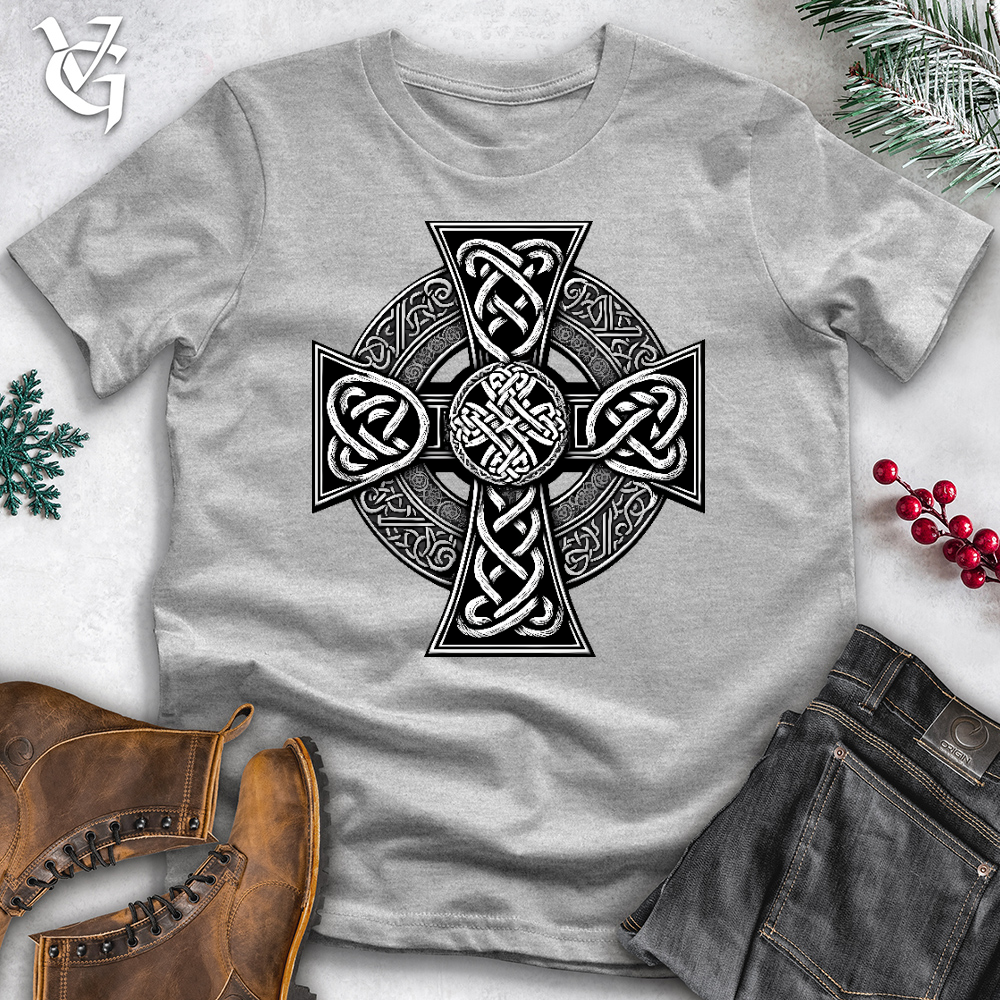 Ornate Celtic Cross Cotton Tee