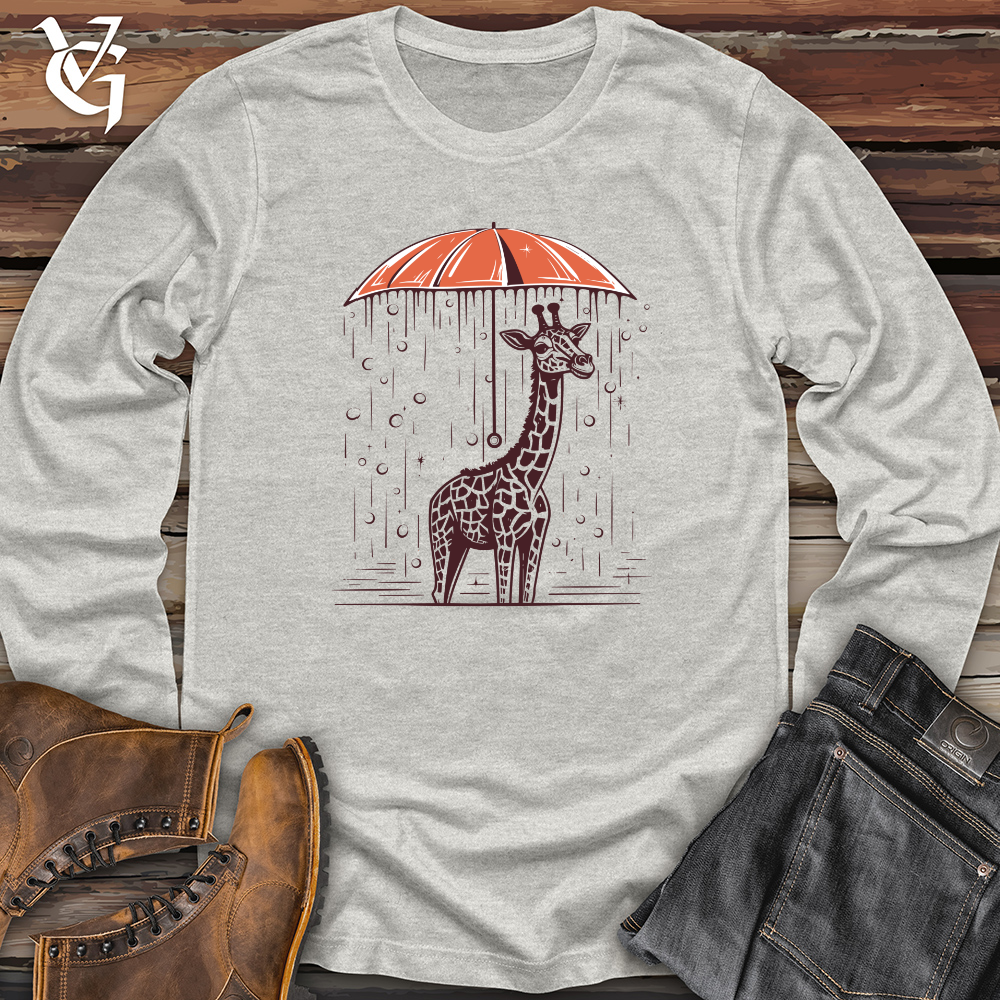 Vintage Rainy Giraffe Long Sleeve