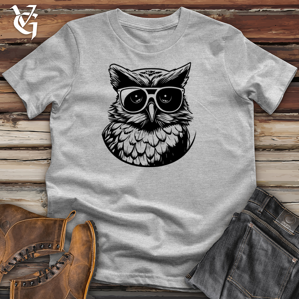 Skateboard Owl Cool Cotton Tee