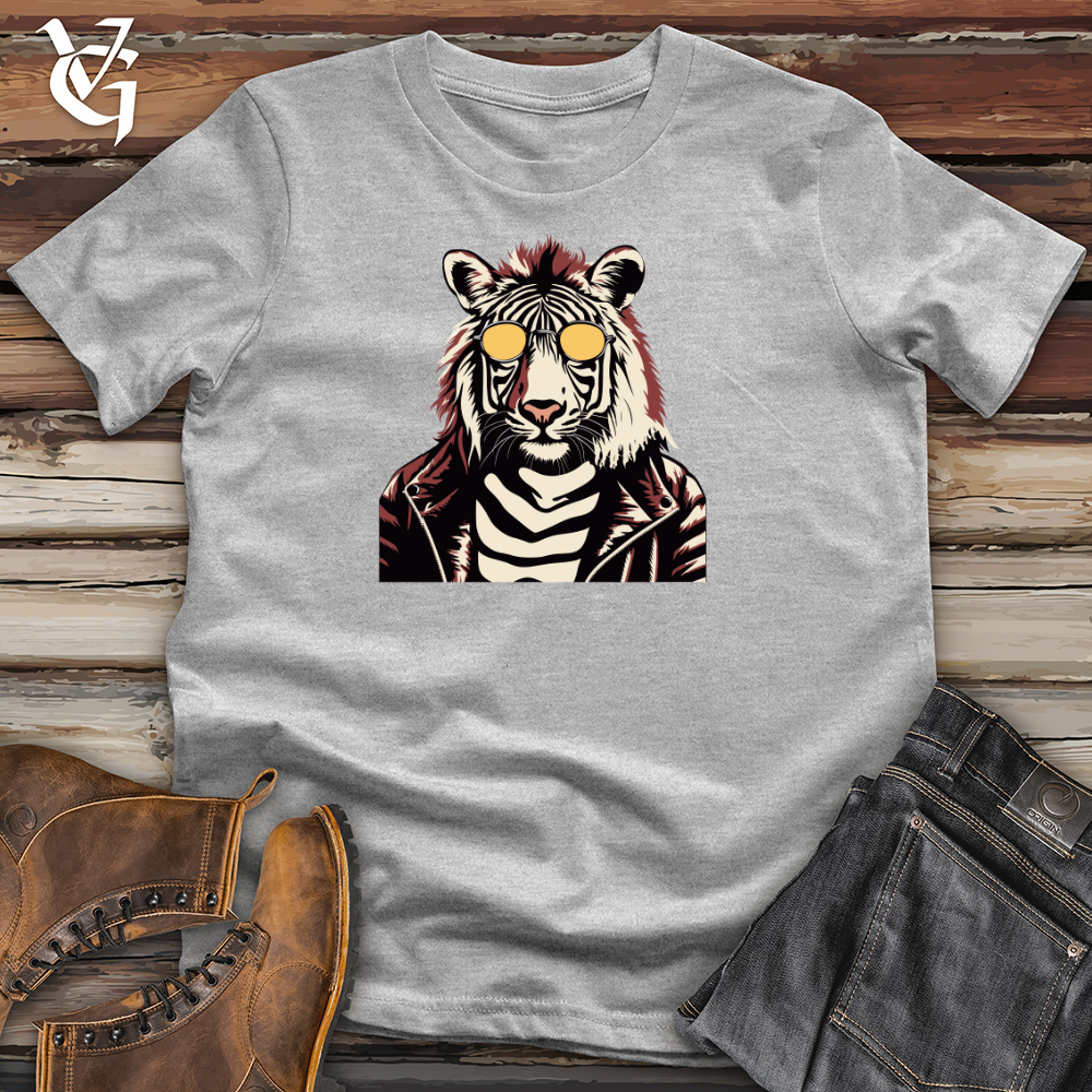 Vintage Zebra Glam Cotton Tee