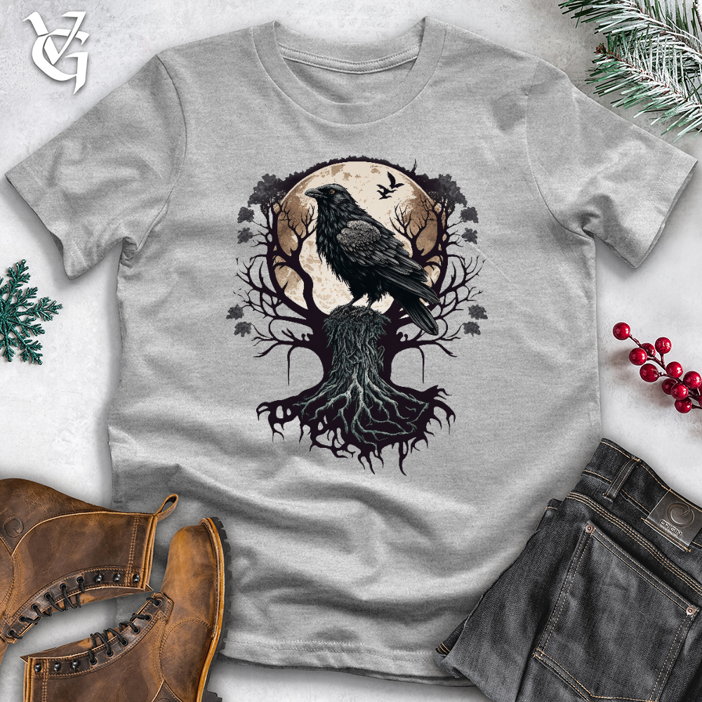 Full Moon Raven Cotton Tee