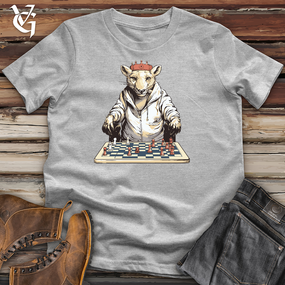 Mouse Playing Chess Cotton Tee