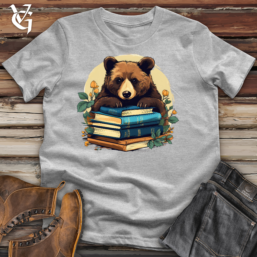 Book Worm Bear Cotton Tee