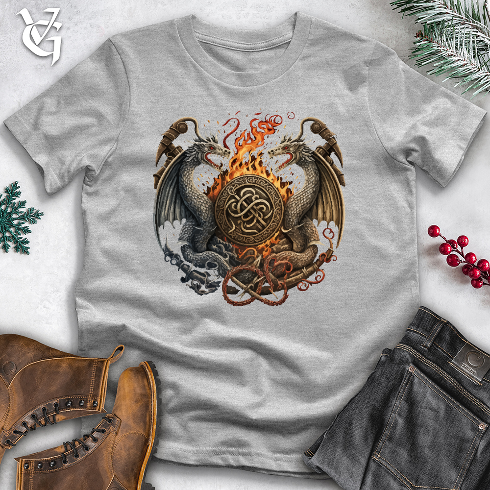 Flaming Dragons Cotton Tee