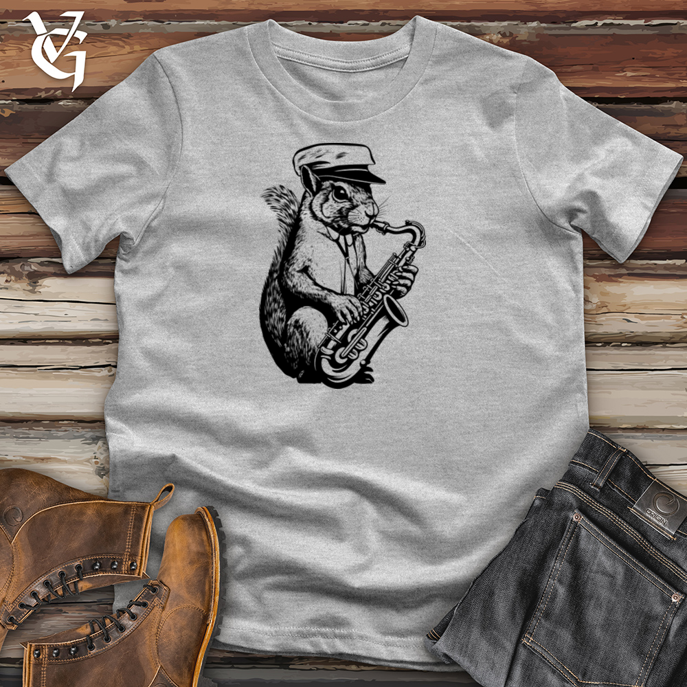 Jazzy Squirrel Serenade Cotton Tee