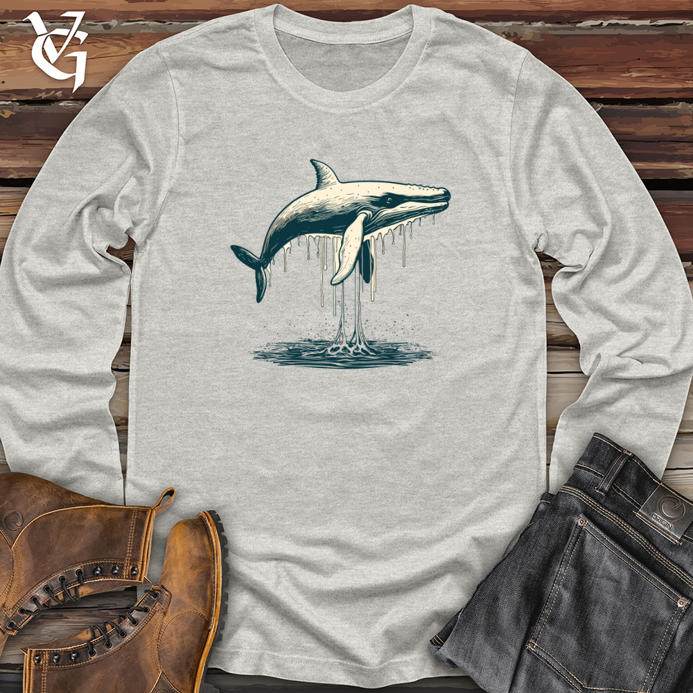 Vintage Arctic Whale Long Sleeve