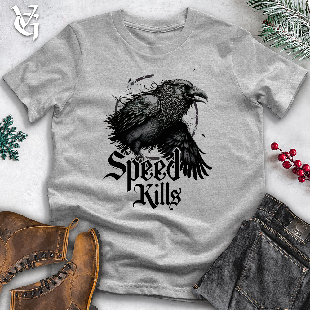 Speed Kills Black Cotton Tee