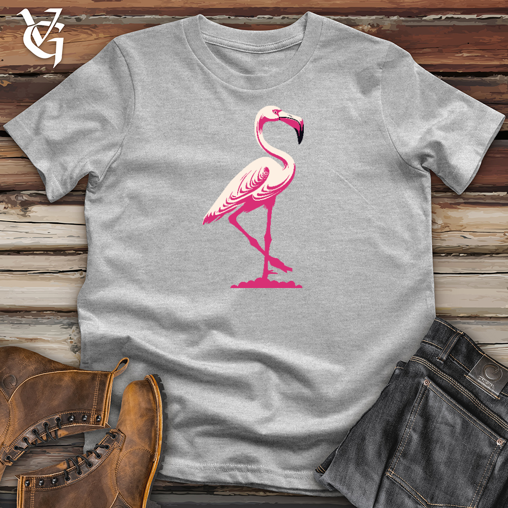 Graceful Flamingo Cotton Tee