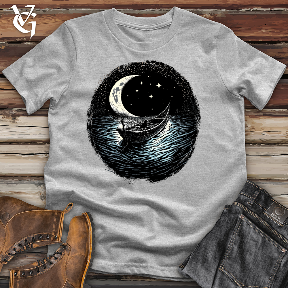 Raven On A Boat Cotton Tee
