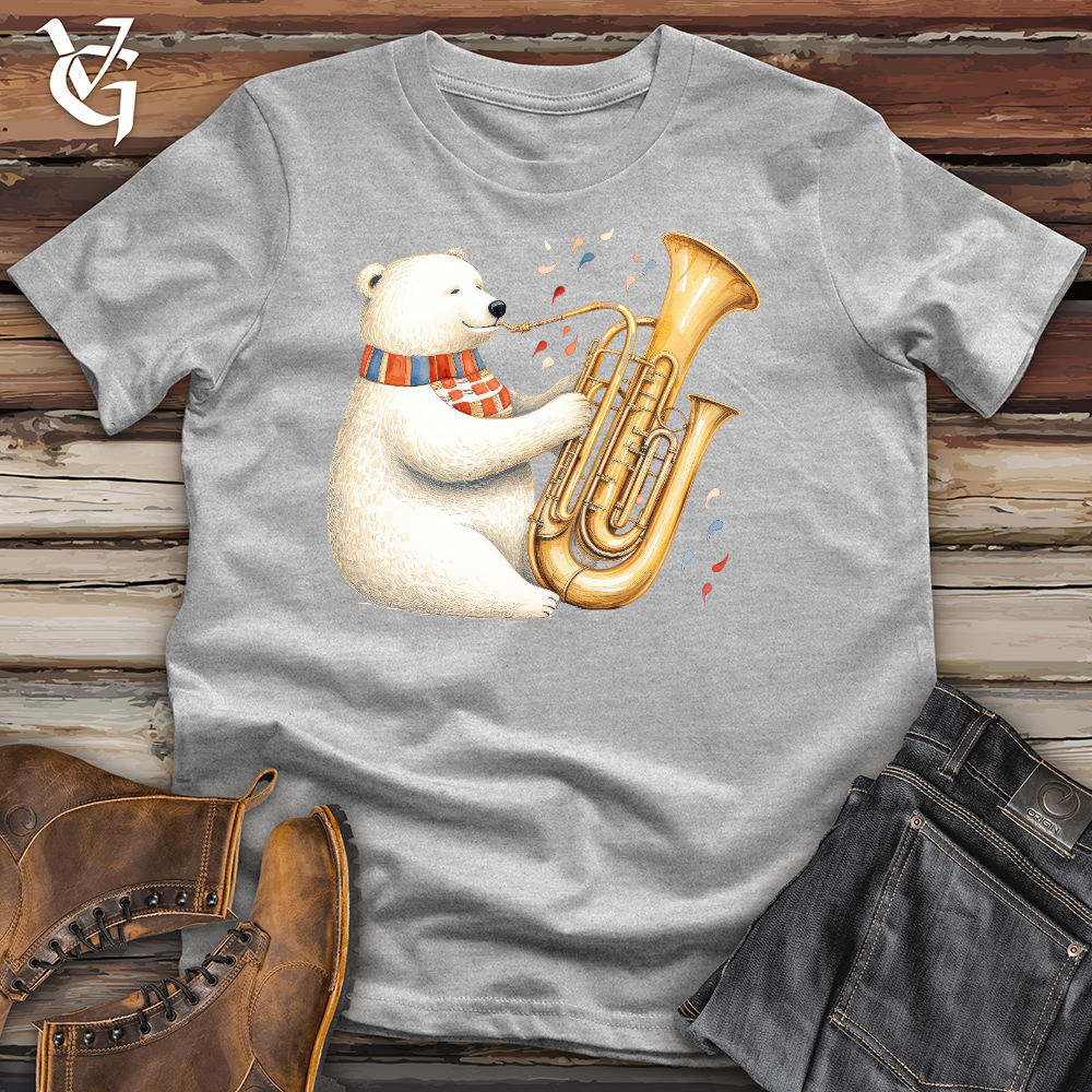 Polar Bear Tuba Player Cotton Tee