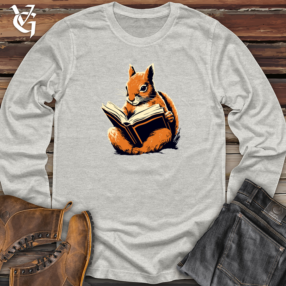 Bookworm Squirrel Long Sleeve