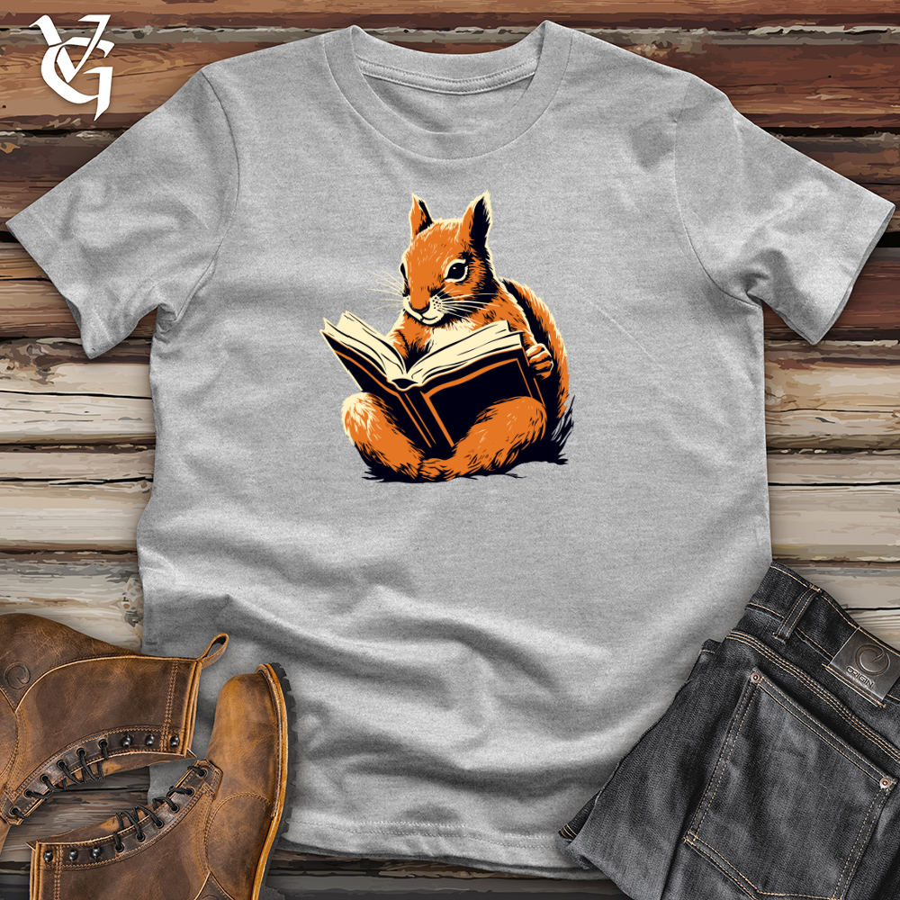 Bookworm Squirrel Cotton Tee