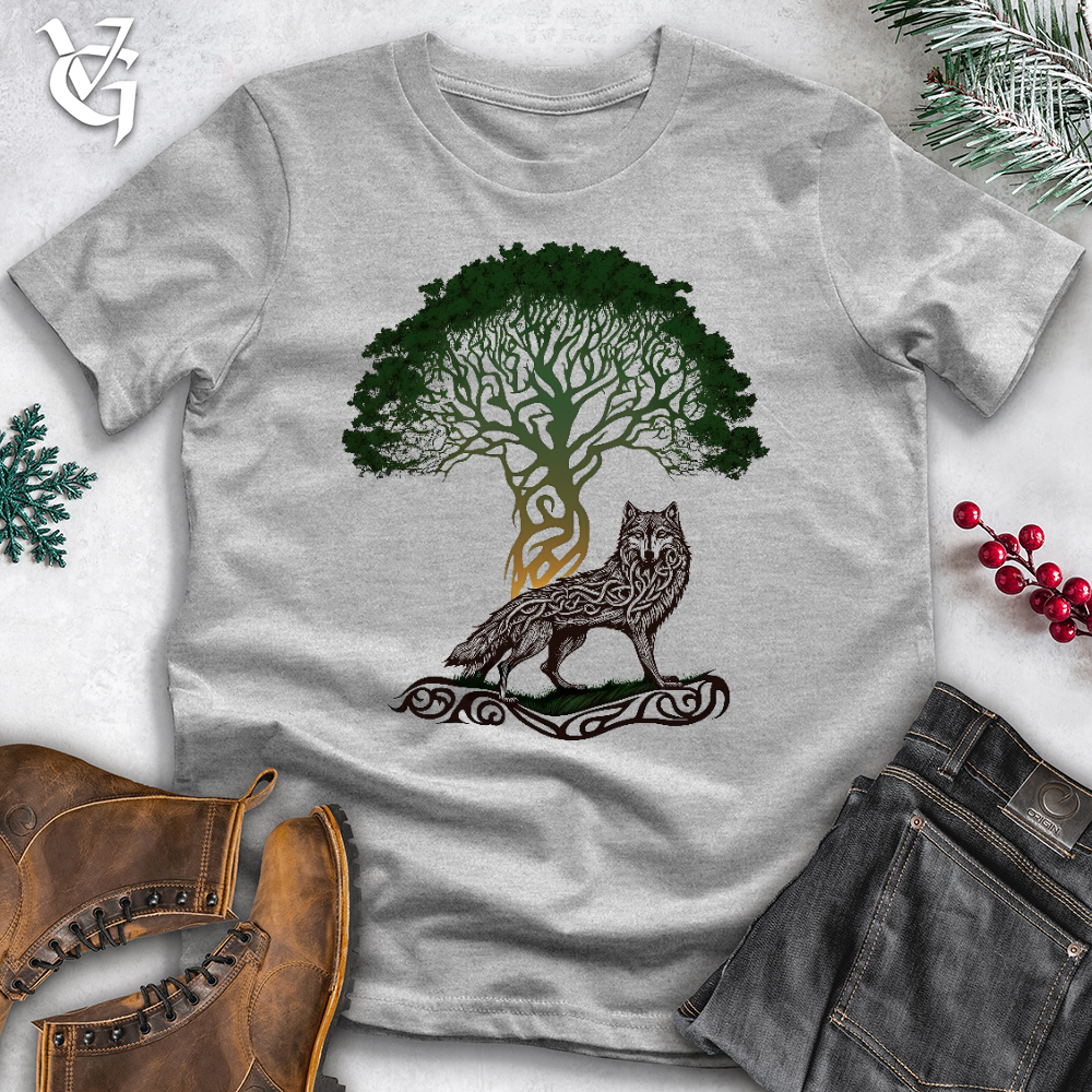 Poised Wolf Cotton Tee