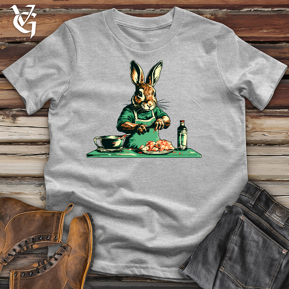 Rabbit Preparing Food Cotton Tee