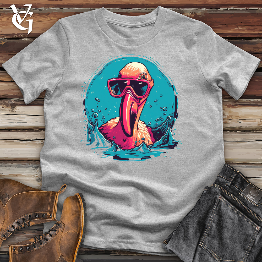 Mischievous Flamingo Cotton Tee