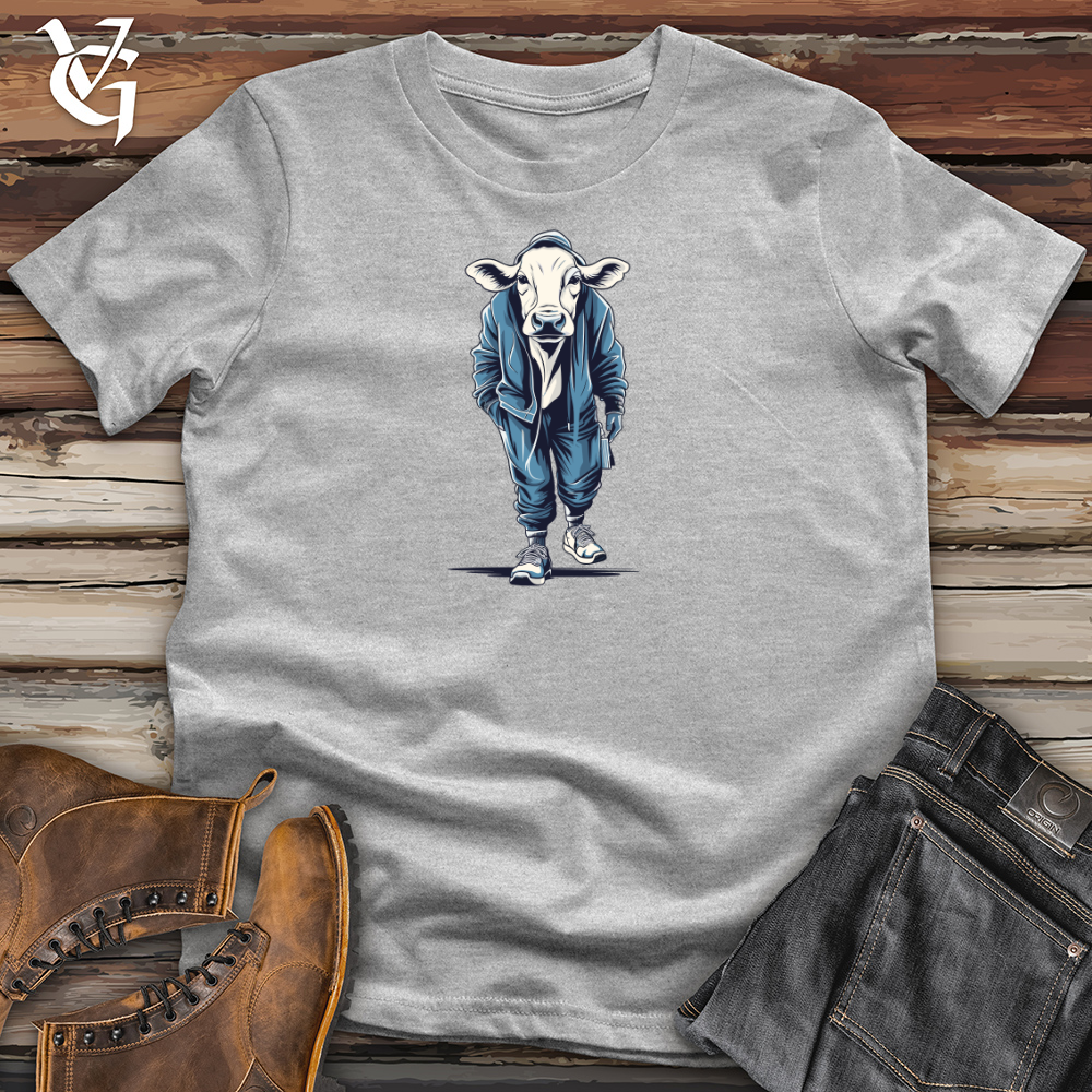 Cow Sweatsuit Crew Cotton Tee